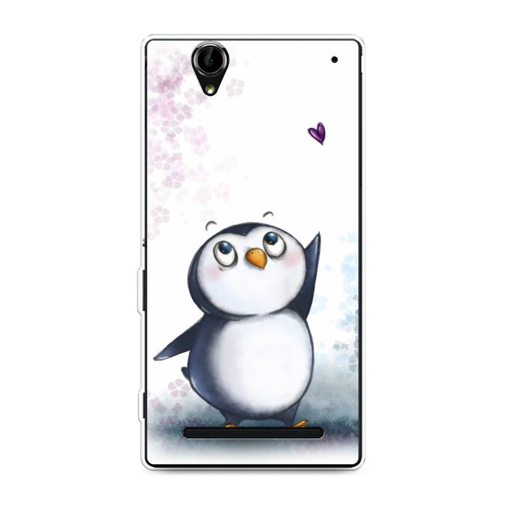 

Чехол Awog на Sony Xperia T2 Ultra "Пингвин и сердечко", Разноцветный, 50950-1