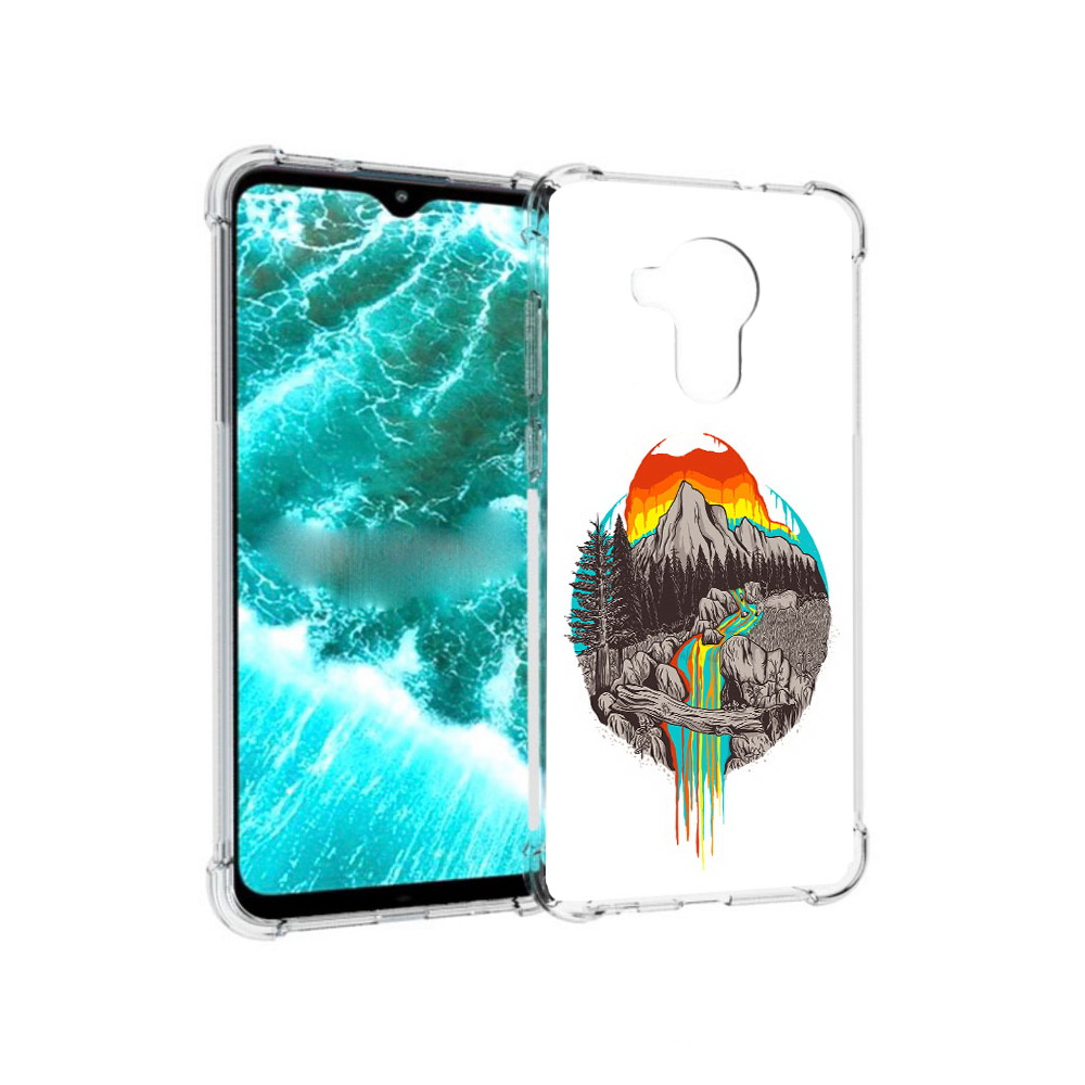 

Чехол MyPads Tocco для Nokia C30 Радужный водопад (PT227054.117.144), Прозрачный, Tocco