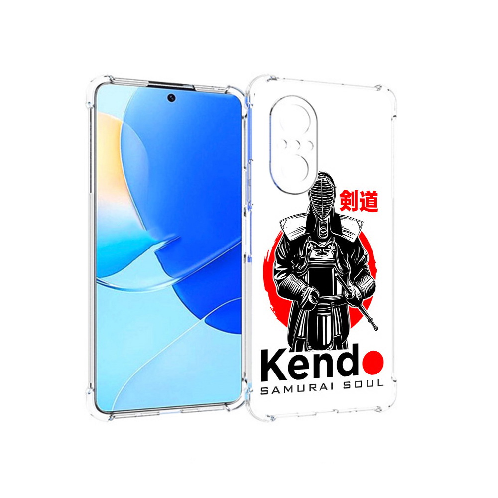 

Чехол MyPads Tocco для Huawei Nova 9 SE рисованый самурай, Прозрачный, Tocco