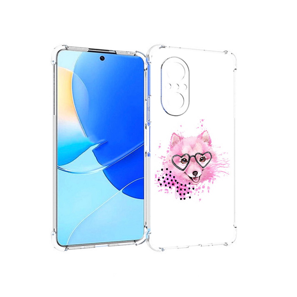 

Чехол MyPads Tocco для Huawei Nova 9 SE розовый волченок, Прозрачный, Tocco