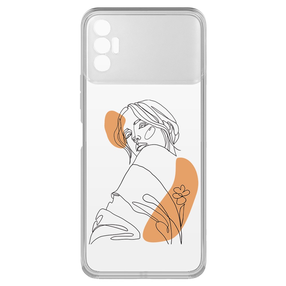 

Чехол-накладка Krutoff Clear Case Загадка для Tecno Spark 8P, Прозрачный
