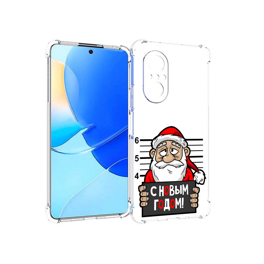 

Чехол MyPads Tocco для Huawei Nova 9 SE ДМ с новым годом заключенный, Прозрачный, Tocco