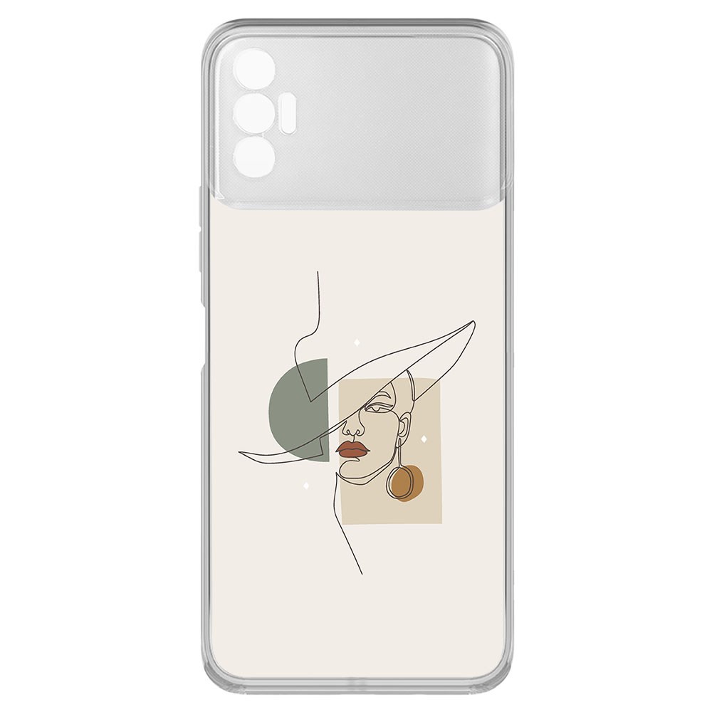 фото Чехол-накладка krutoff clear case стиль для tecno spark 8p