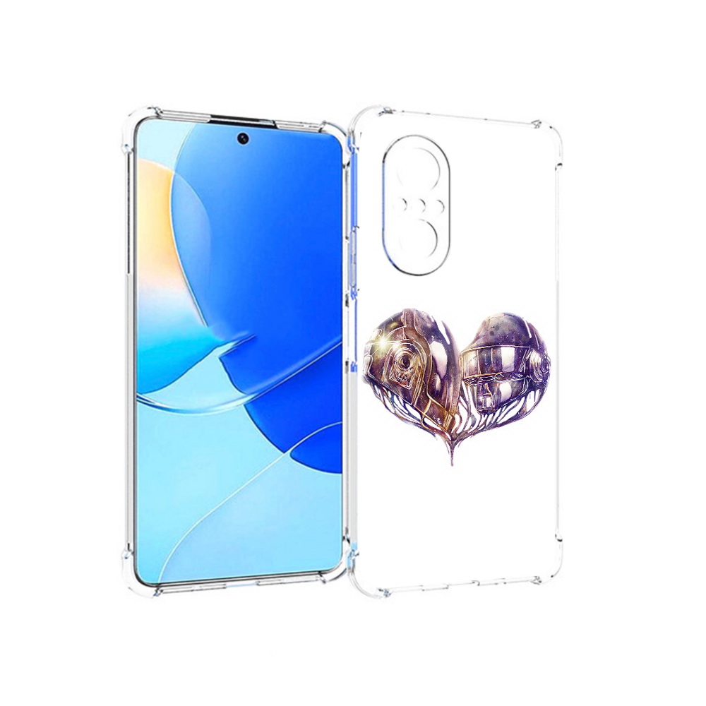

Чехол MyPads Tocco для Huawei Nova 9 SE сердце абстракция, Прозрачный, Tocco