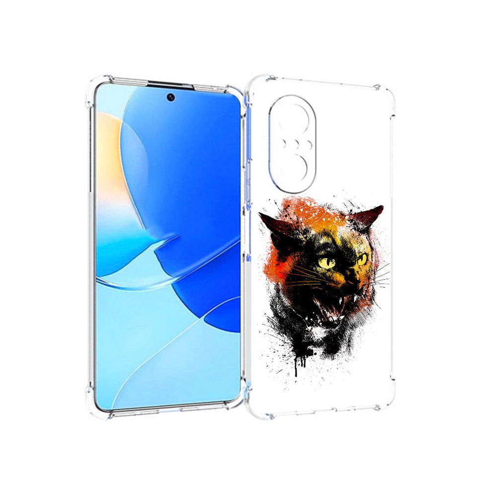 

Чехол MyPads Tocco для Huawei Nova 9 SE сиамский кот, Прозрачный, Tocco