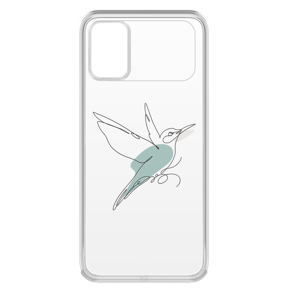 

Чехол-накладка Krutoff Clear Case Легкость для Poco M3, Прозрачный