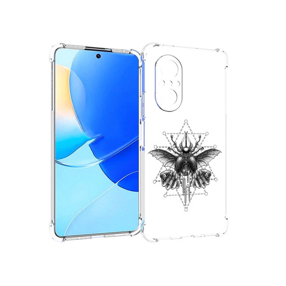 

Чехол MyPads Tocco для Huawei Nova 9 SE скарабей, Прозрачный, Tocco