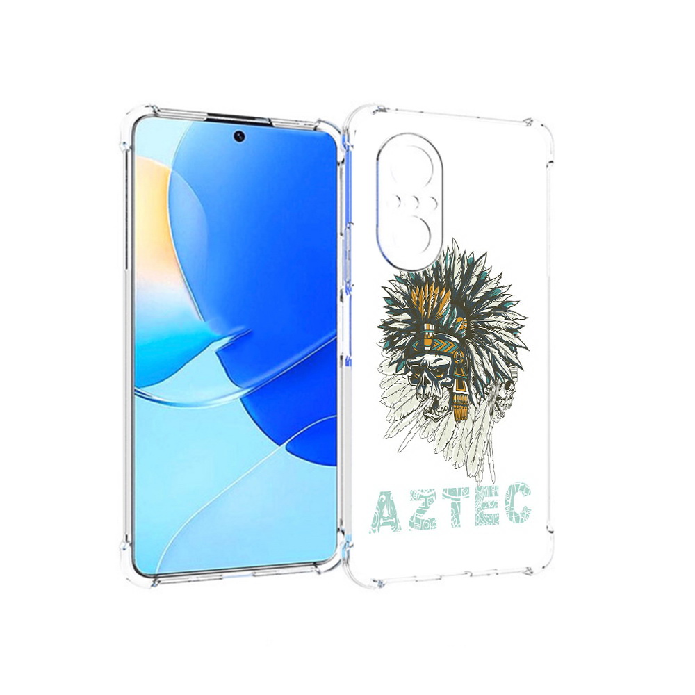 

Чехол MyPads Tocco для Huawei Nova 9 SE скелет индеец, Прозрачный, Tocco