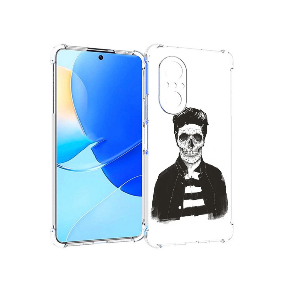 

Чехол MyPads Tocco для Huawei Nova 9 SE скелет, Прозрачный, Tocco
