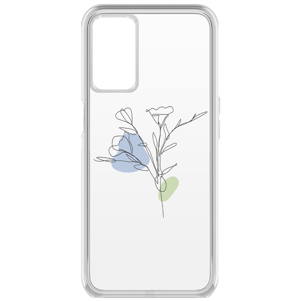 фото Чехол-накладка krutoff clear case эустома для oppo a55