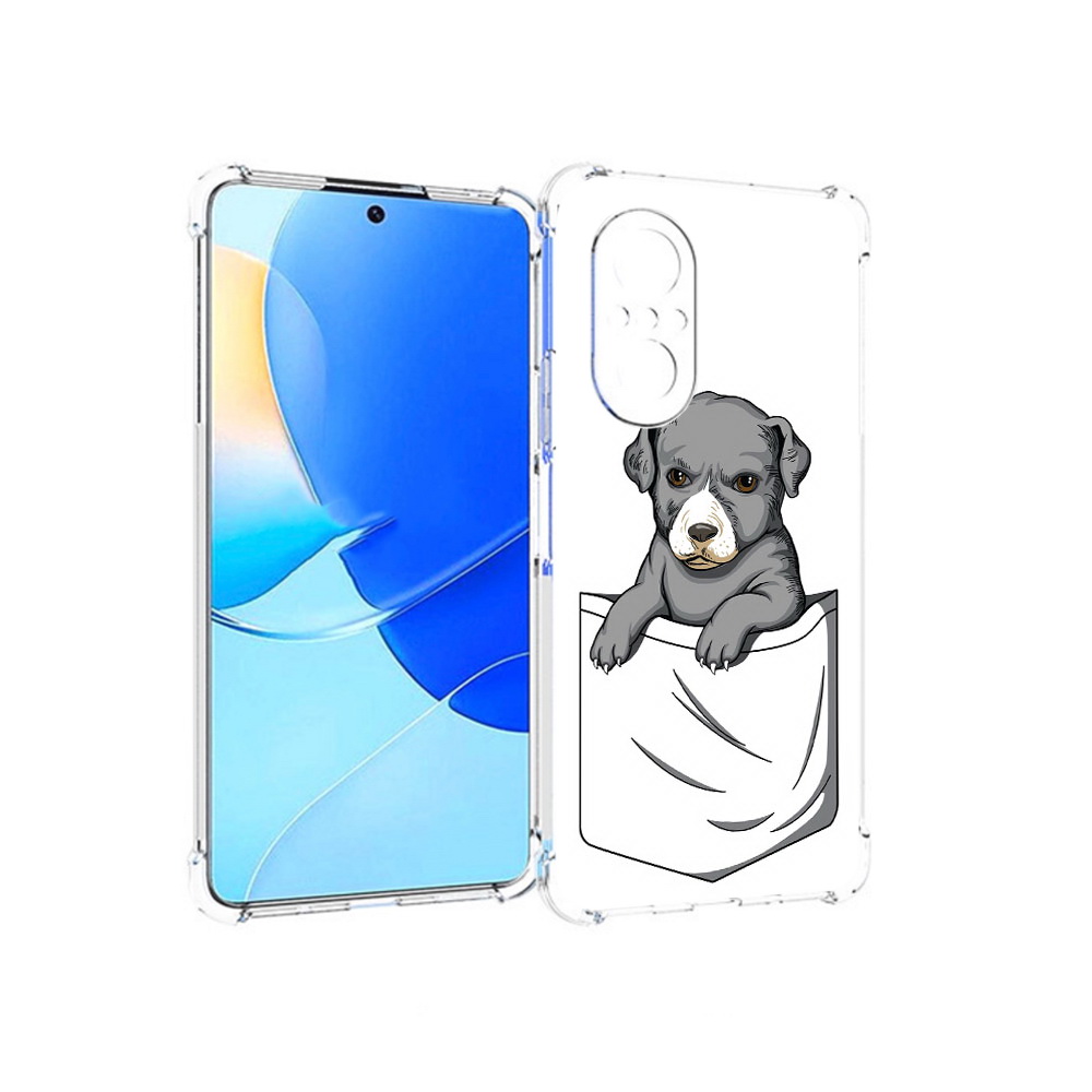 

Чехол MyPads Tocco для Huawei Nova 9 SE собачка в кармане, Прозрачный, Tocco