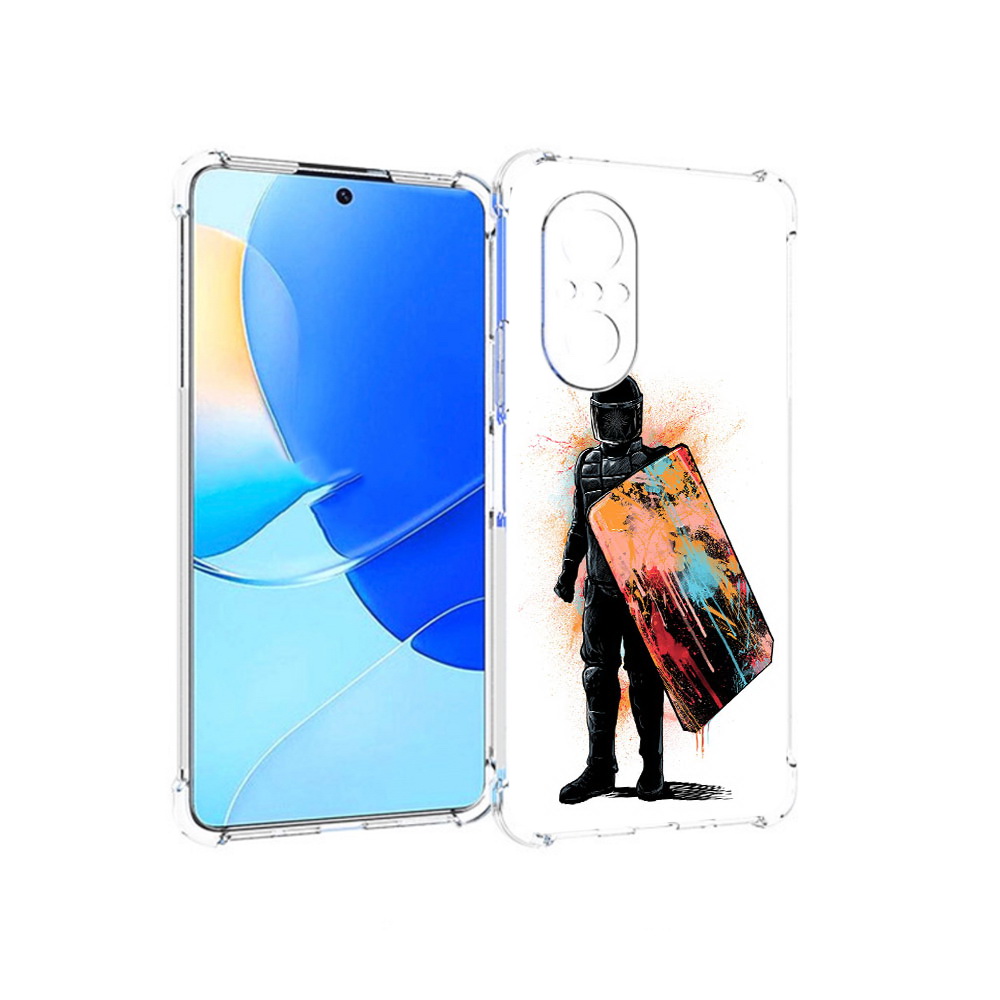 

Чехол MyPads Tocco для Huawei Nova 9 SE солдат с красочным щитом, Прозрачный, Tocco