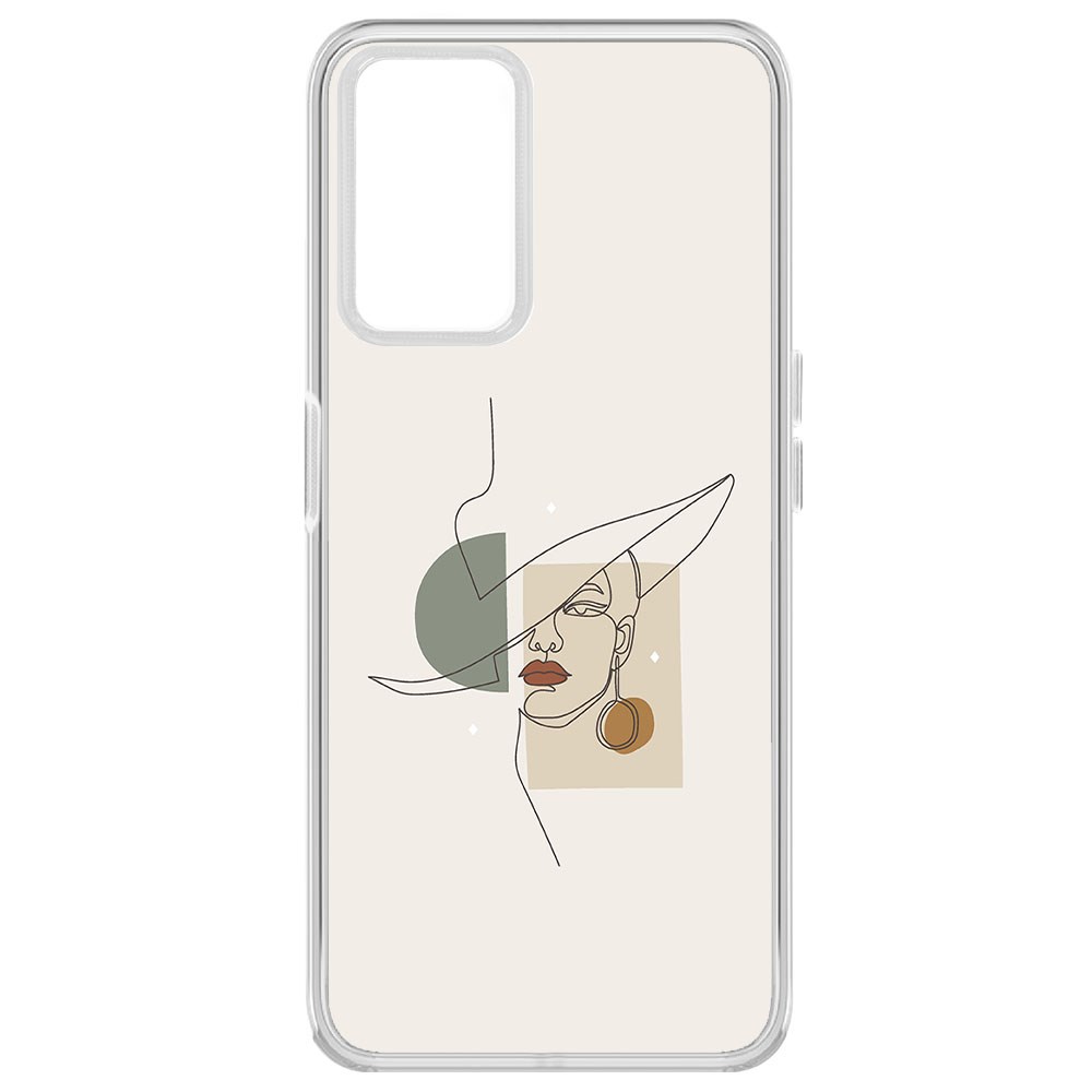 

Чехол-накладка Krutoff Clear Case Стиль для Realme 9i, Прозрачный