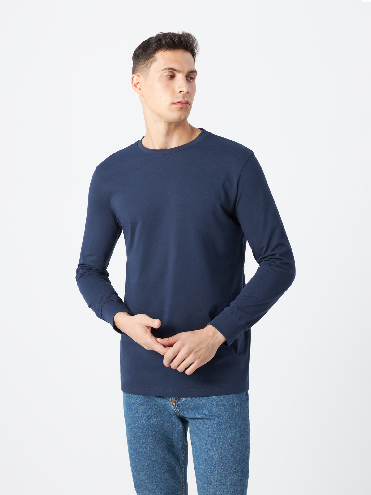 Лонгслив мужской Saroar SMM-0003 синий S 1990₽