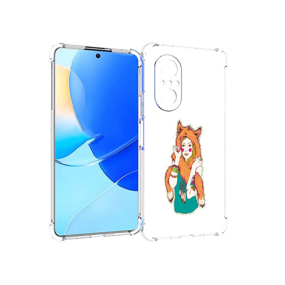 

Чехол MyPads Tocco для Huawei Nova 9 SE Девушка лиса, Прозрачный, Tocco