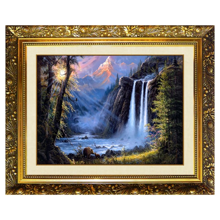 

Алмазная мозаика "Пробуждение" 40x30см, 38 цветов