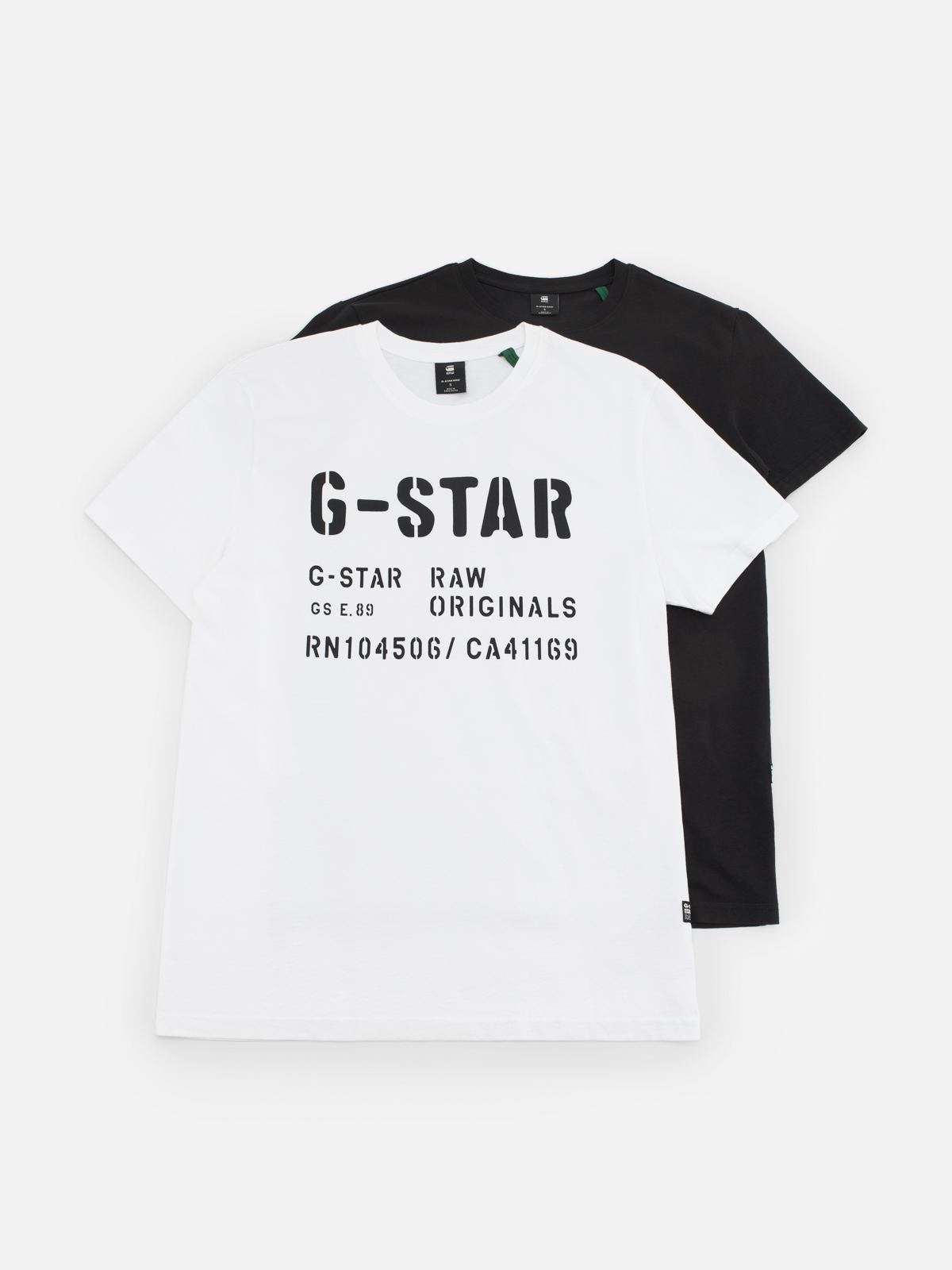 Комплект футболок мужских G-Star Raw D22203-336-8746 черных S 3446₽