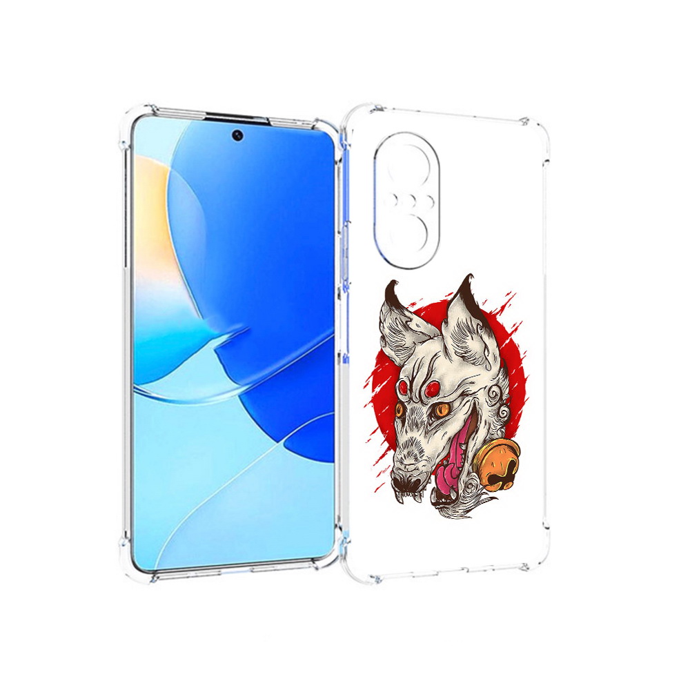 

Чехол MyPads Tocco для Huawei Nova 9 SE страшная собака, Прозрачный, Tocco