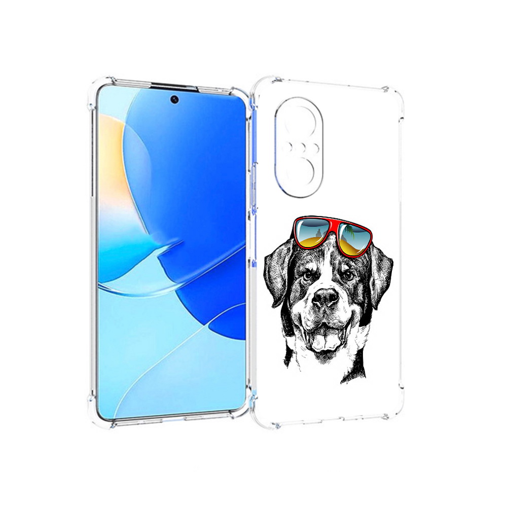 

Чехол MyPads Tocco для Huawei Nova 9 SE счастливая собака, Прозрачный, Tocco