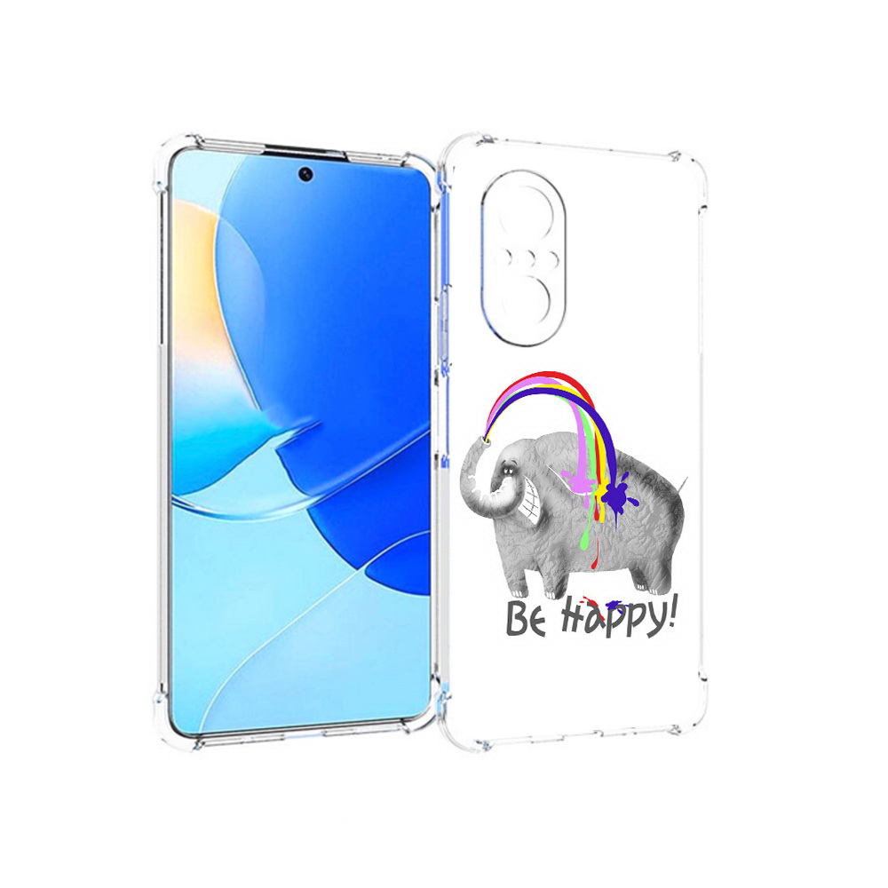 

Чехол MyPads Tocco для Huawei Nova 9 SE счастливый слон, Прозрачный, Tocco