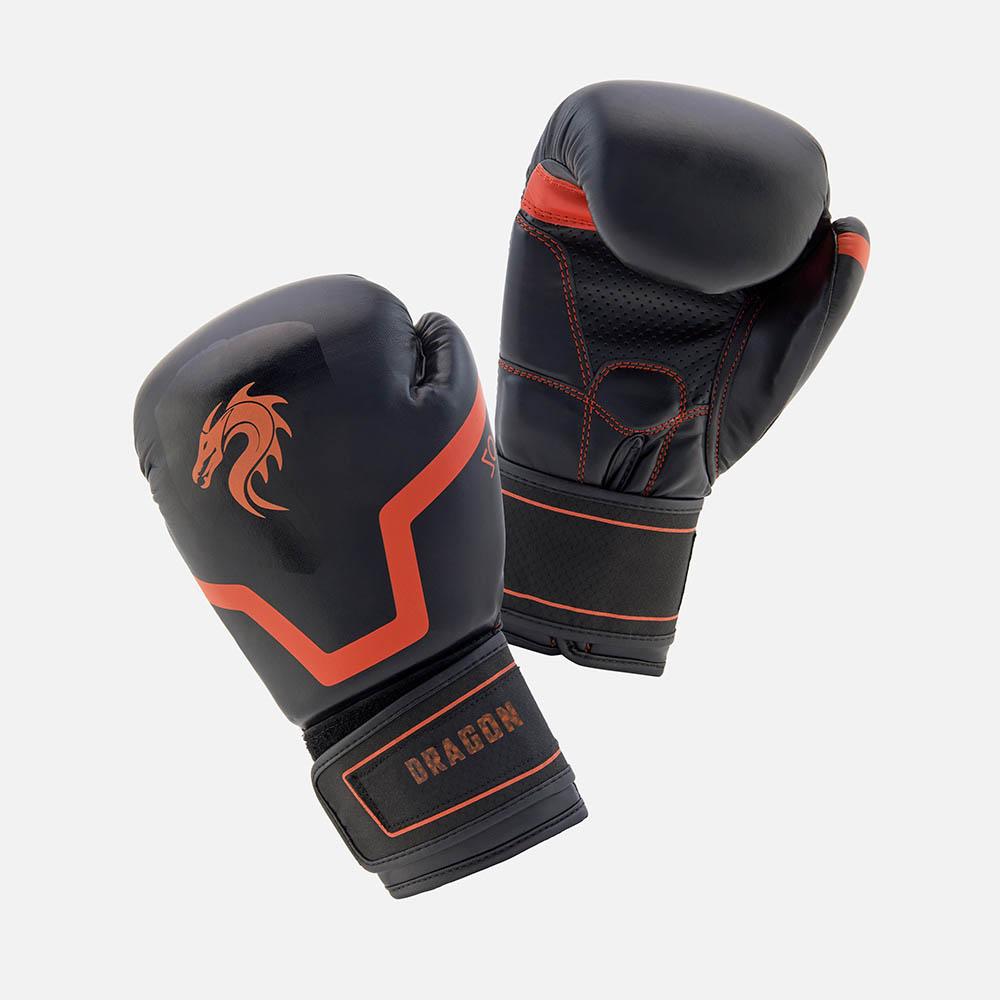 Боксерские перчатки PBG500, чёрные, размер 12 oz