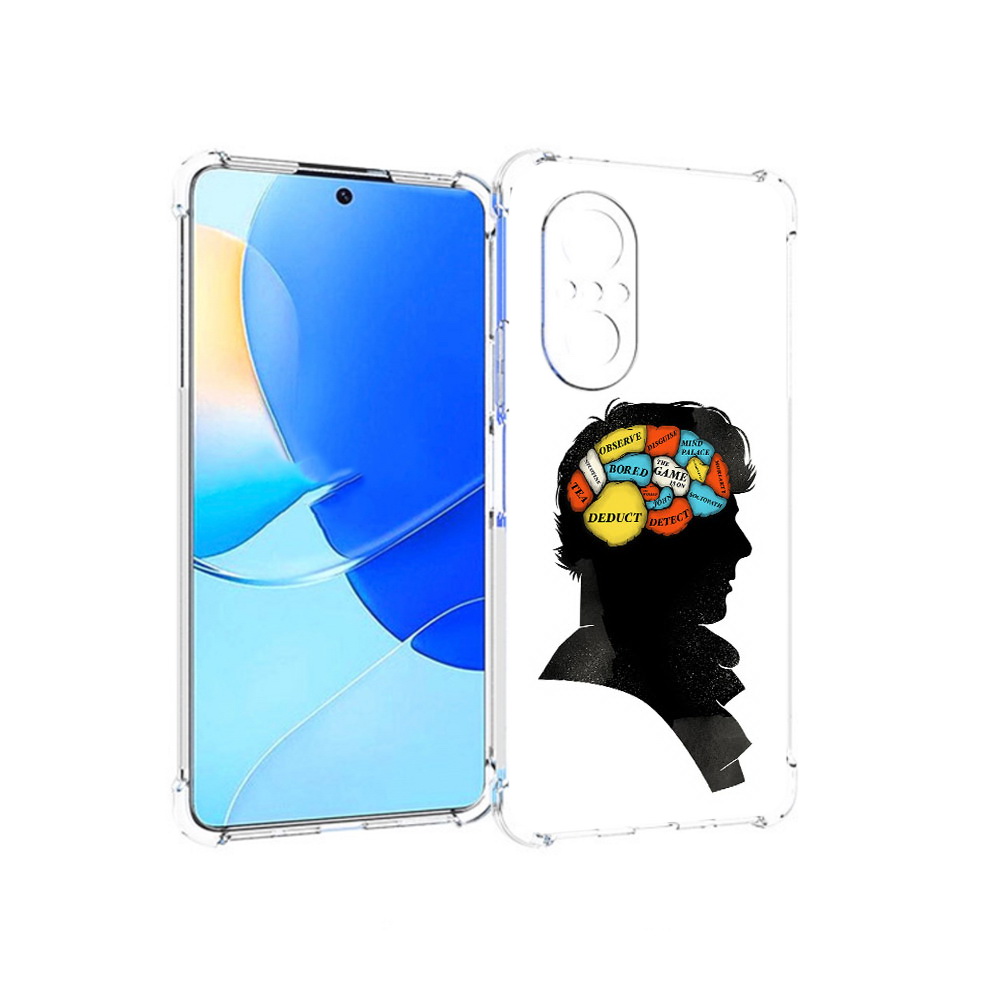 

Чехол MyPads Tocco для Huawei Nova 9 SE темный рисунок, Прозрачный, Tocco