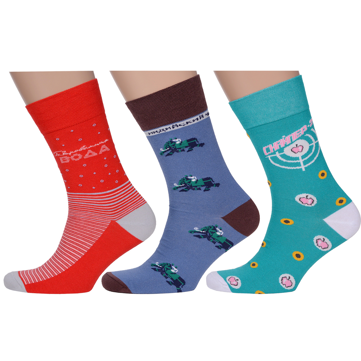 

Комплект носков мужских MoscowSocksClub msk3-М22 разноцветных 27, Красный;синий;бирюзовый;белый;коричневый, msk3-М22
