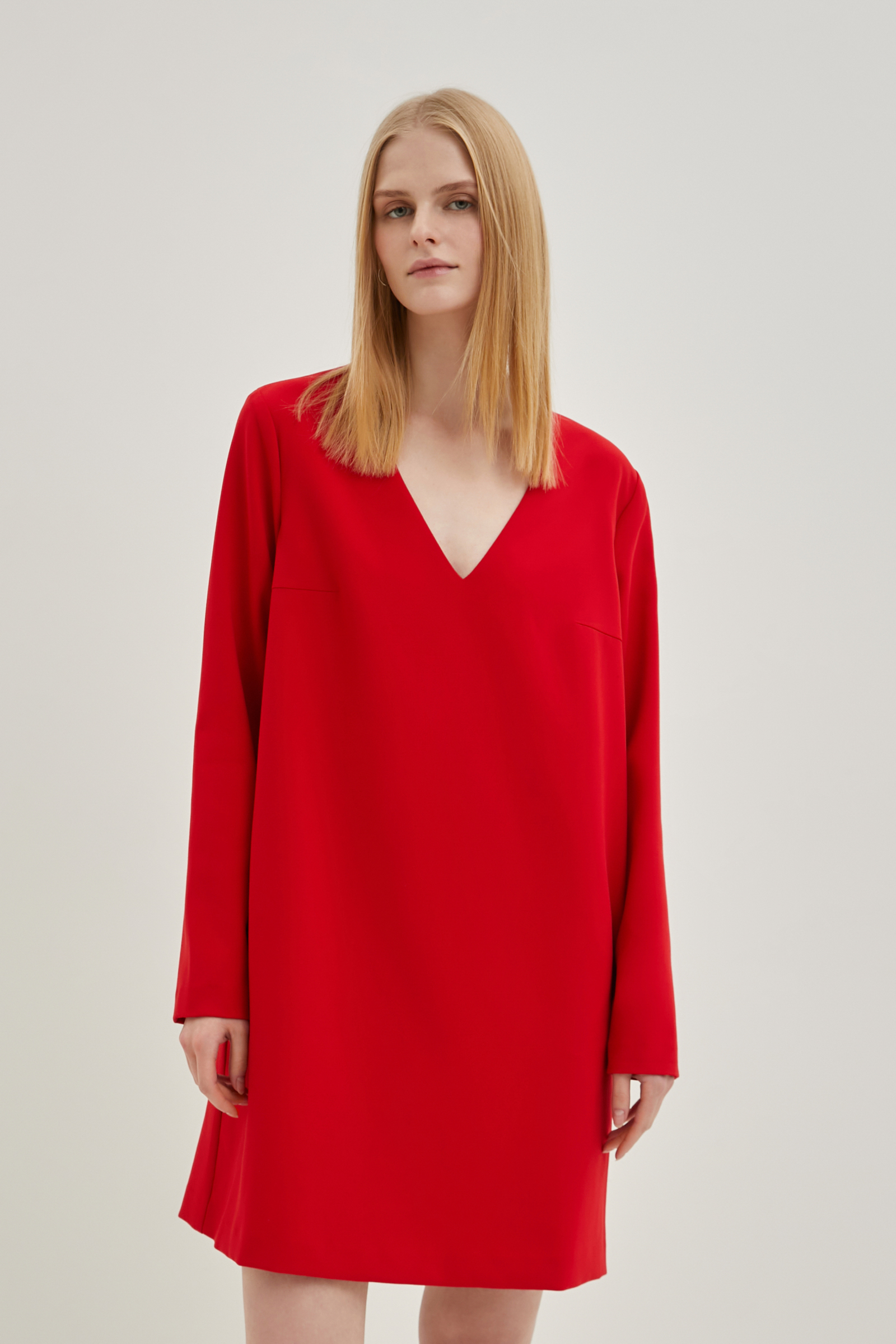 Платье женское Finn Flare FBE11057 красное L