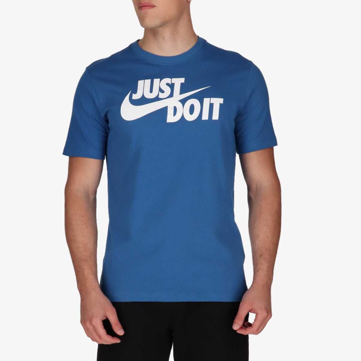 Футболка мужская Nike Nsw Tee Just Do It Swoosh AR5006-407 голубая XL