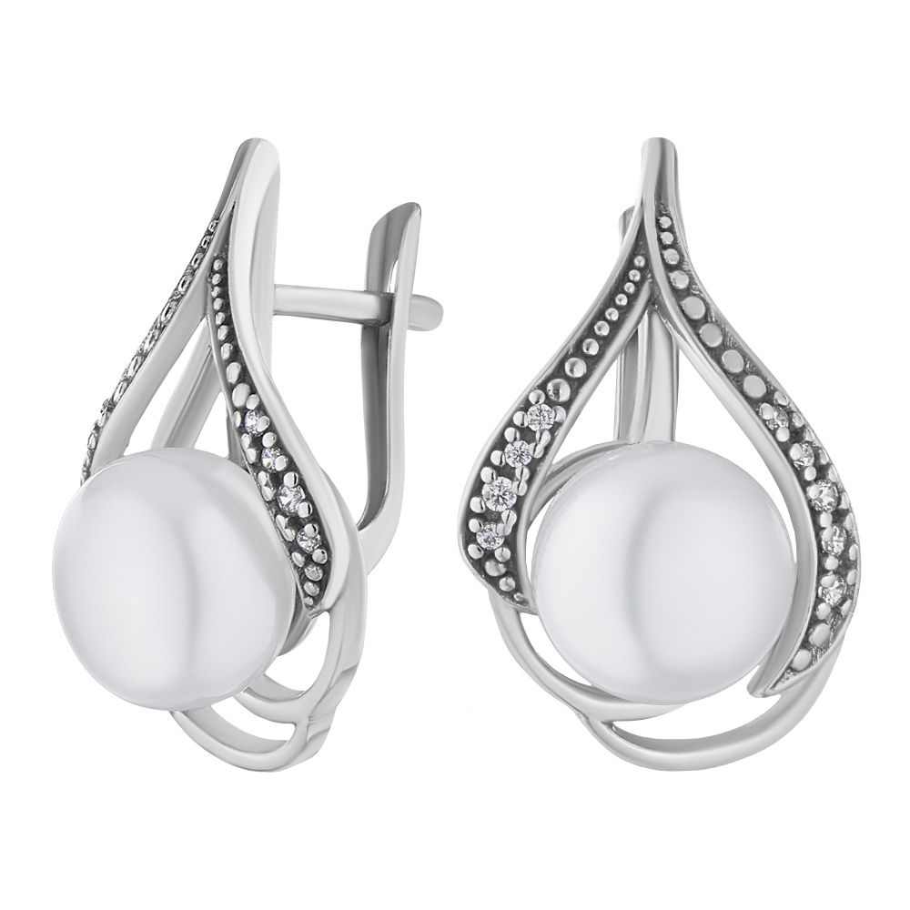 

Серьги из серебра ЮВЕЛИР КАРАТ 2122314/9-9,0, жемчуг культивированный/фианит, 2122314/9-9,0