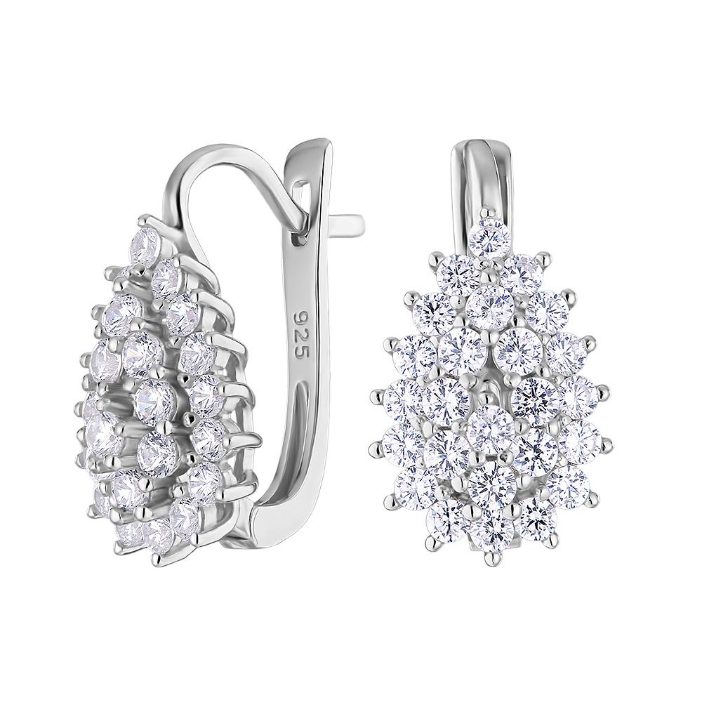 

Серьги из серебра с фианитом ЮВЕЛИР КАРАТ B14508-E, B14508-E