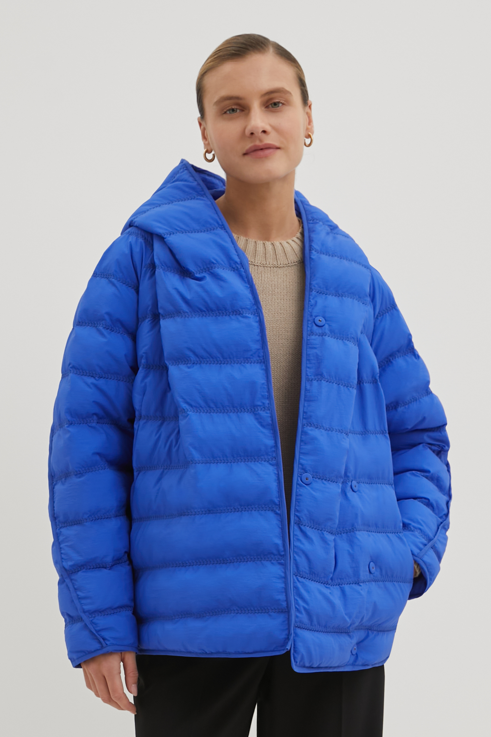 Куртка женская Finn Flare FBE11095 синяя XL