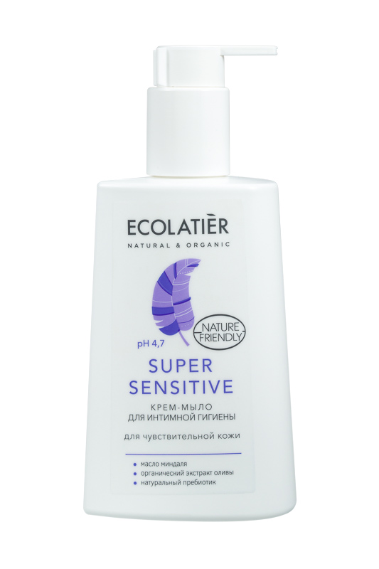 Купить Крем-мыло для интимной гигиены ECOLATIER Super Sensitive 250 мл