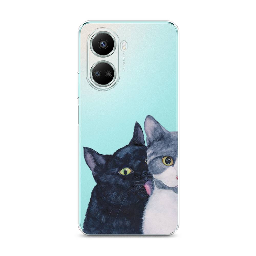 

Чехол Awog на Huawei nova 10 SE "Кошачья любовь", Синий, 6109650-1