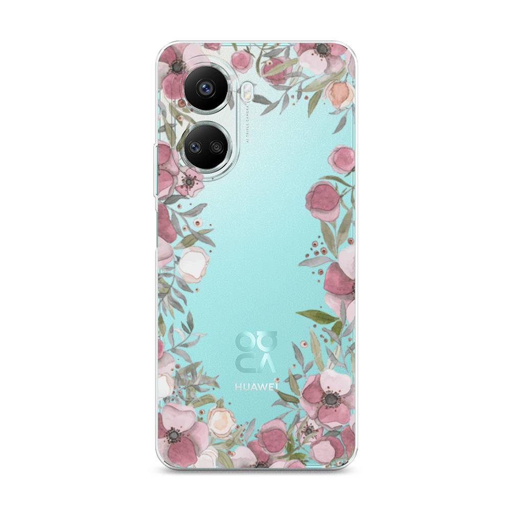 

Чехол Awog на Huawei nova 10 SE "Розовая цветочная рамка", Розовый;зеленый, 6109650-8