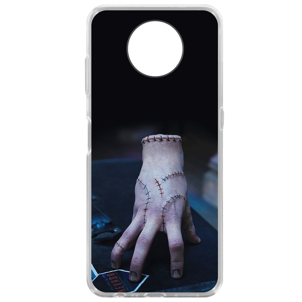 

Чехол-накладка Krutoff Clear Case Уэнсдей Аддамс - Вещь для Nokia G10, Прозрачный