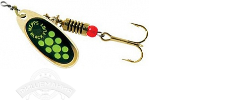 

Блесна вращающаяся Mepps Black Fury 0 Gold/Chartreuse