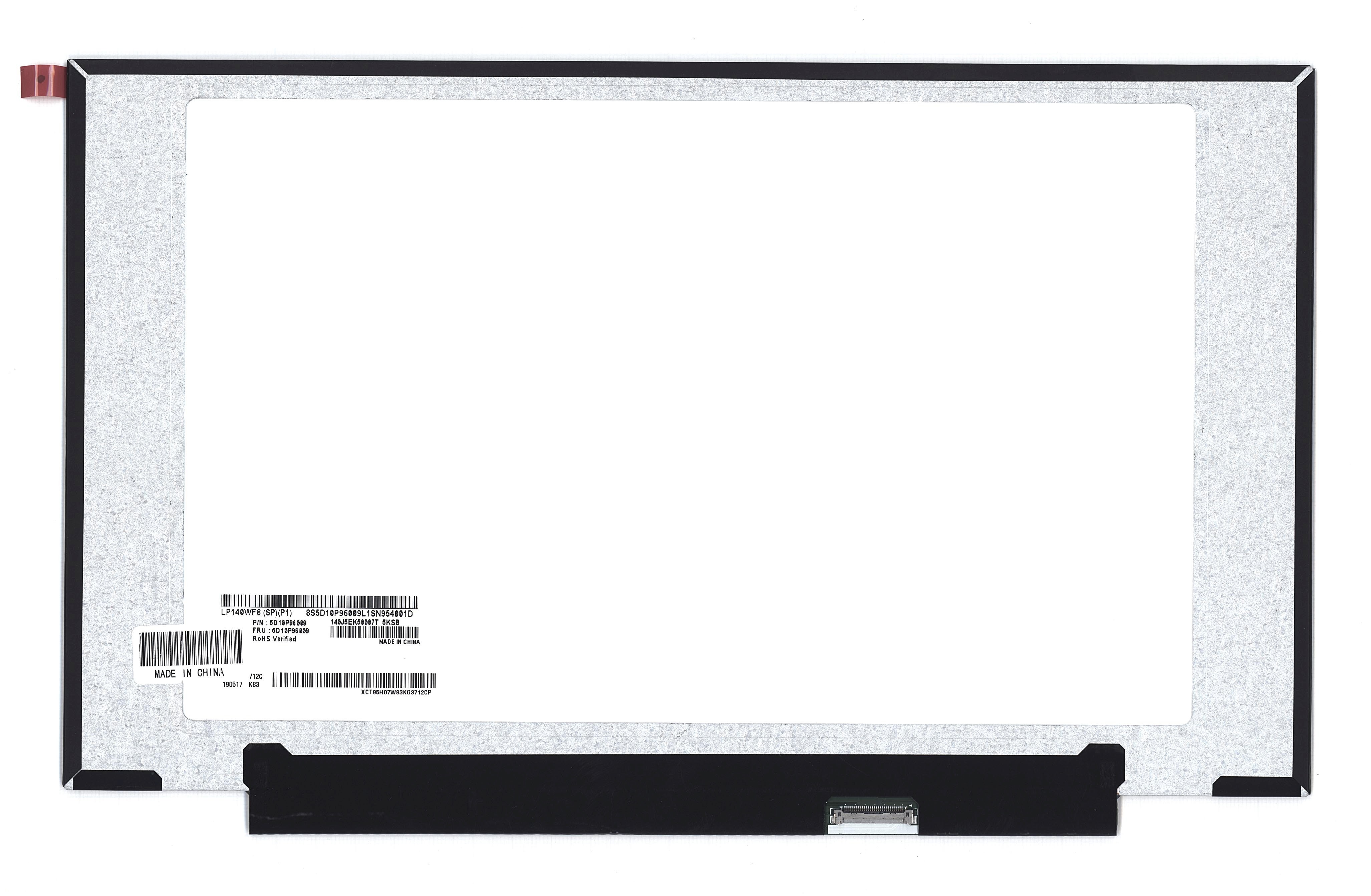

Матрица OEM для ноутбука LP140WF8(SP)(P1) (100164748V), совместимая с p/n: LP140WF8(SP)(P1)