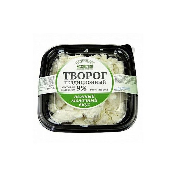 

Творог Русь Продукт натуральный 9% 350 г