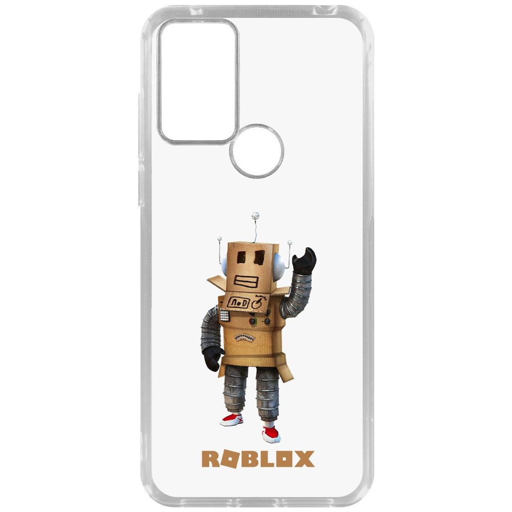 Чехол-накладка Krutoff Clear Case Roblox-Мистер Робот для TCL 306 600015273113 прозрачный