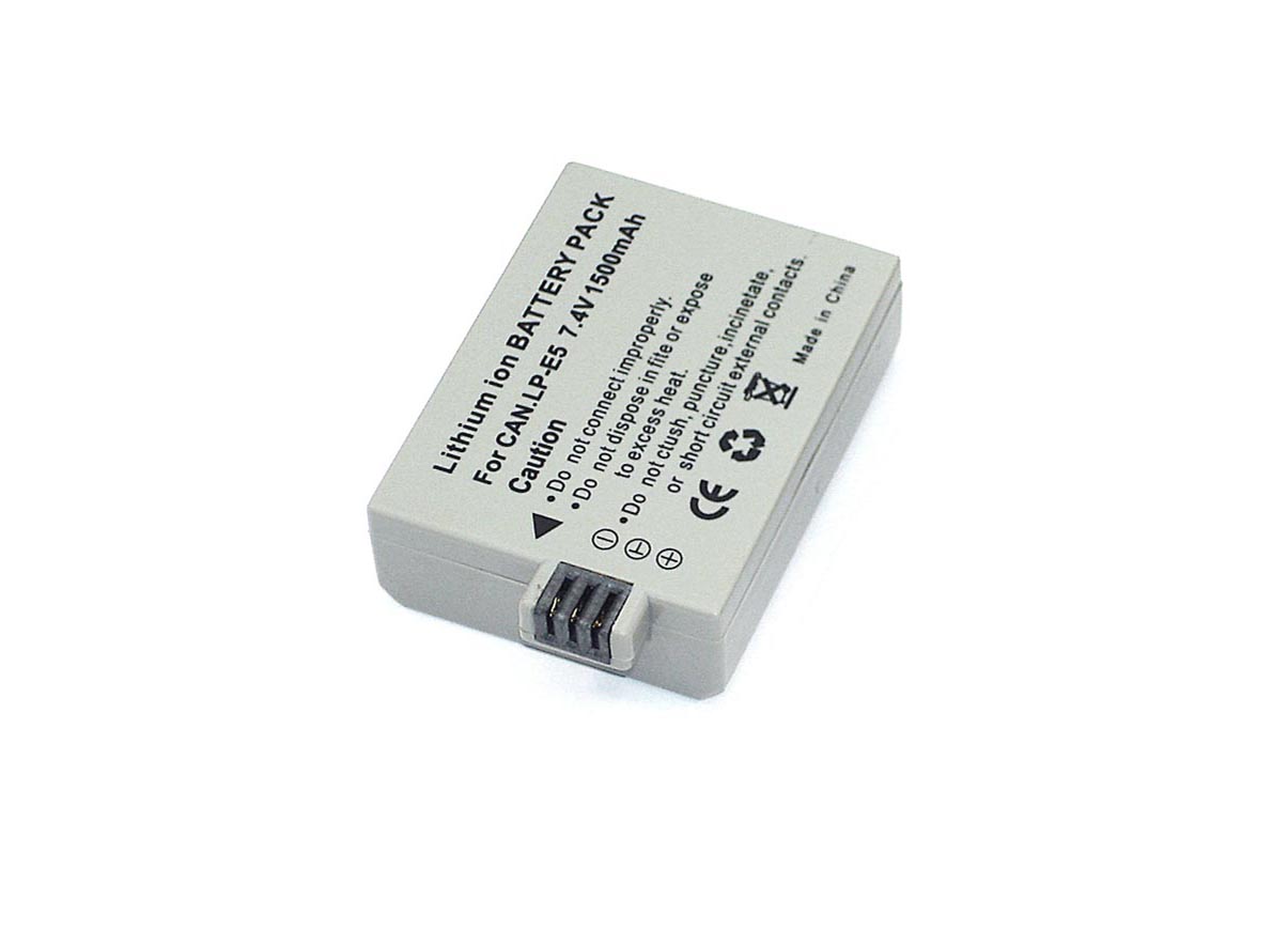 Аккумуляторная батарея для Canon EOS 1000D (LP-E5) 7,4V 1500mAh