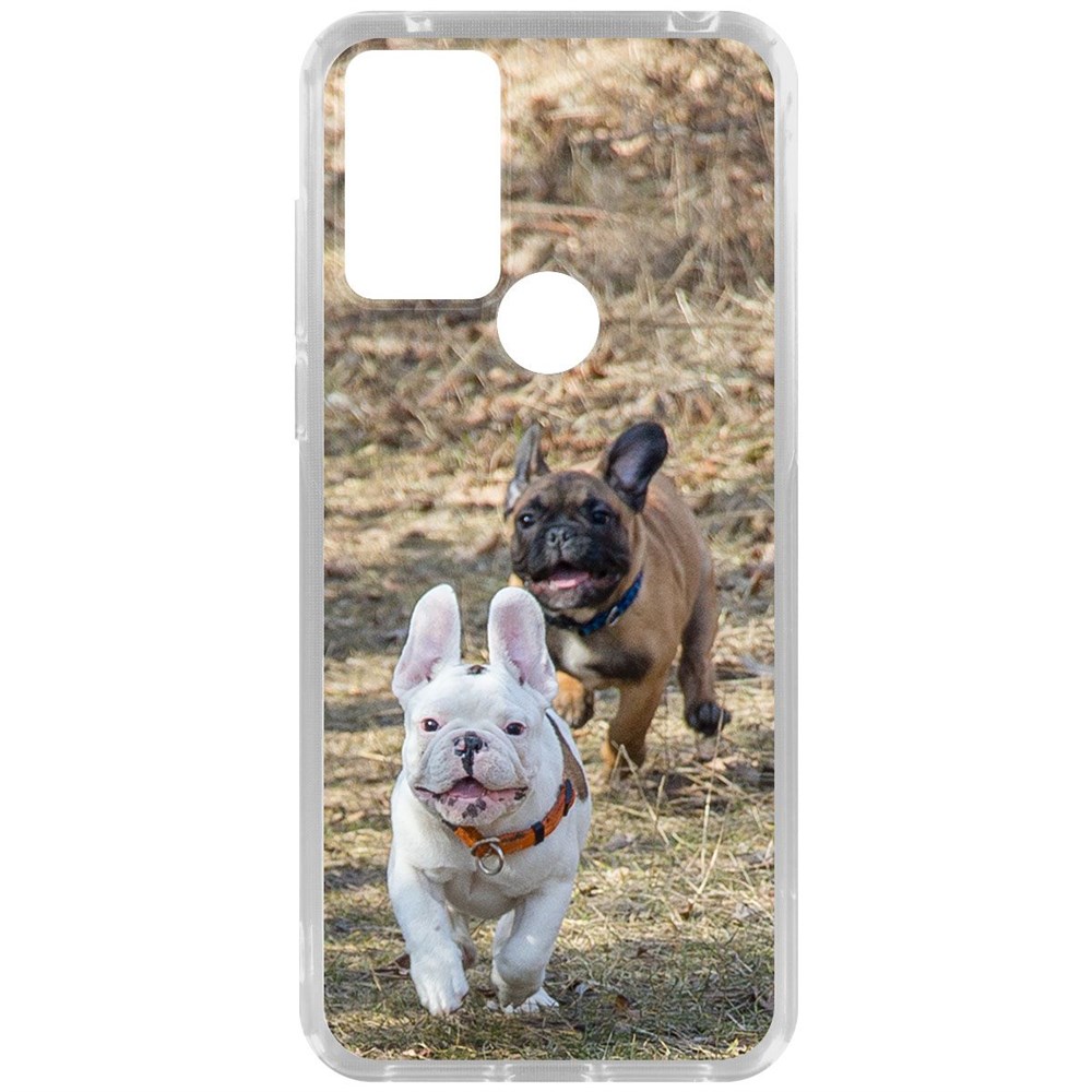 

Чехол-накладка Krutoff Clear Case Догонялки для TCL 306, Прозрачный