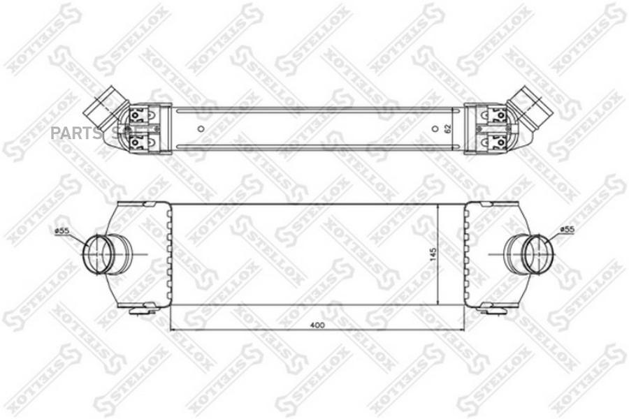 

STELLOX Интеркулер STELLOX 1040092sx