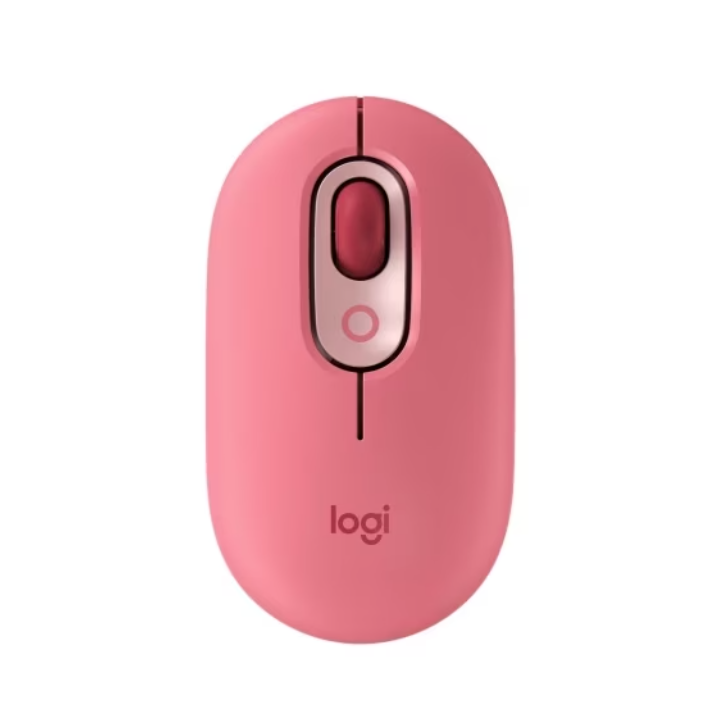 Беспроводная мышь Logitech POP Wireless Mouse with Customizable Emoji розовый (910-006426)