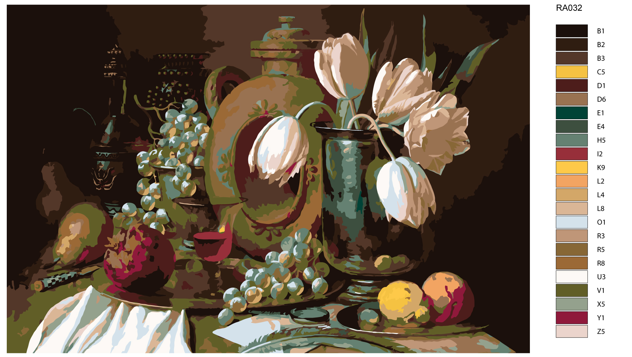 

Картина по номерам, Живопись по номерам, 60 x 90, RA032, RA032