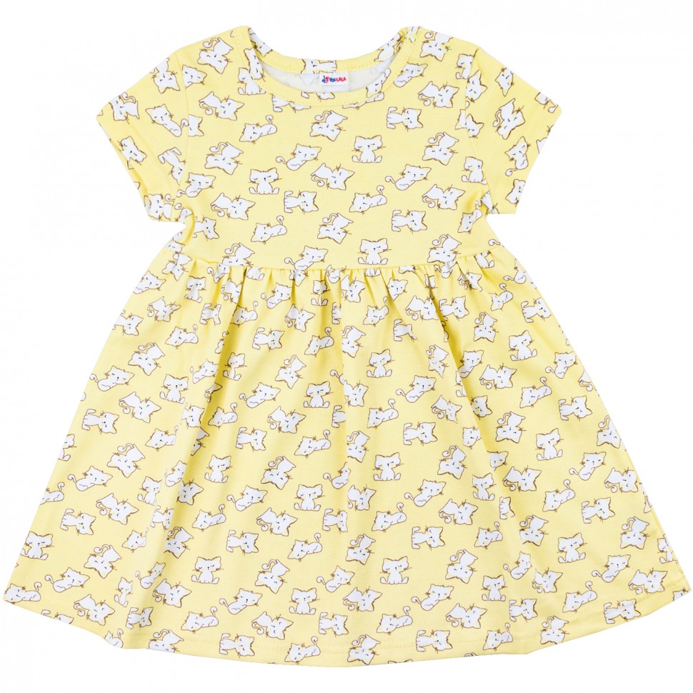 Платье детское YOULALA 7100022A-6961 цв. желтый р. 80