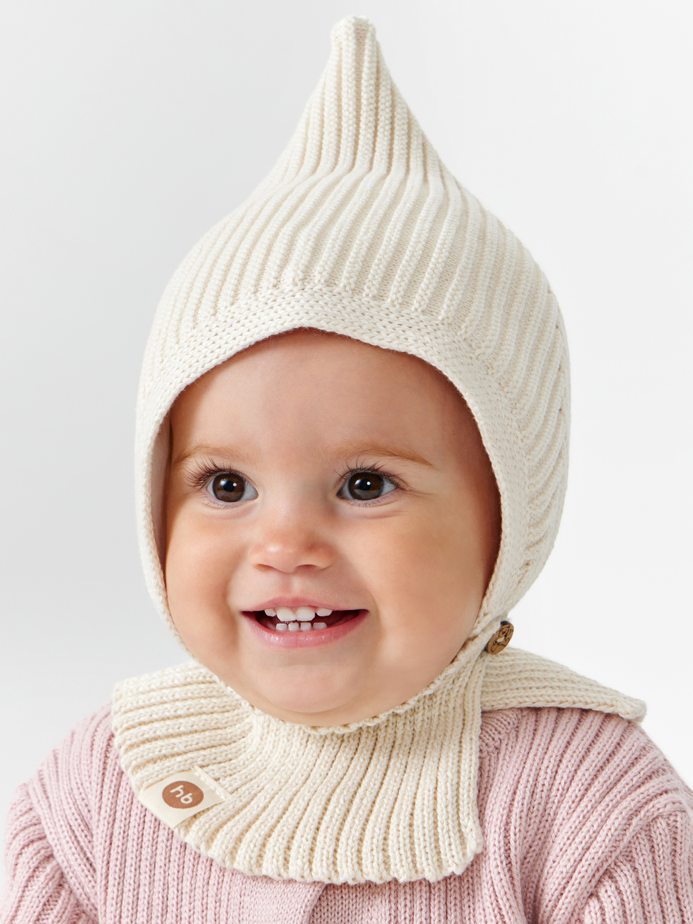 

Шапка детская Happy Baby 88513 цв. белый; бежевый р. 36, 88513