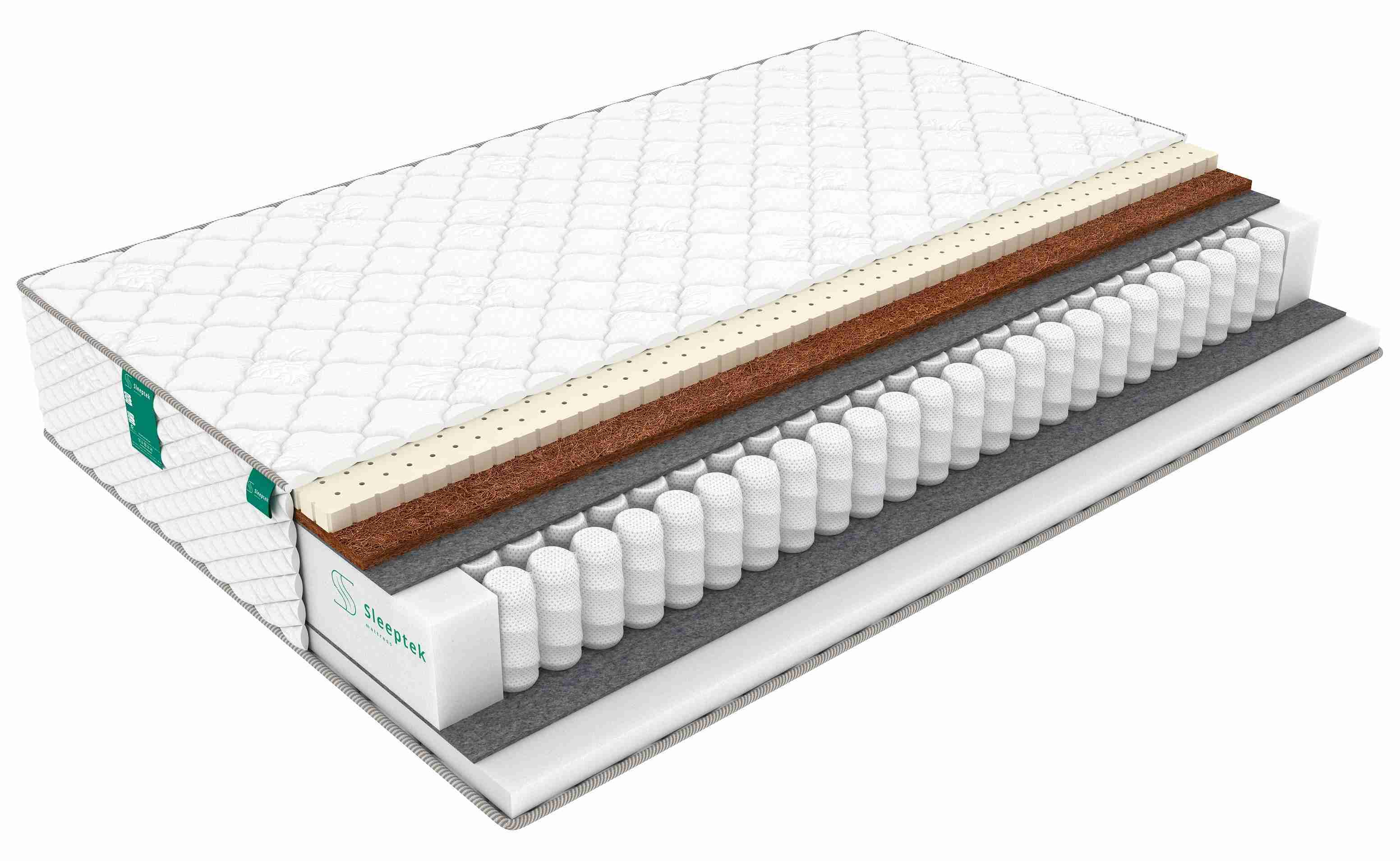 

Матрас пружинный Sleeptek Premier LatexStrong Norma/brdmtr470670 85х180, Белый, Premier LatexStrong Norma