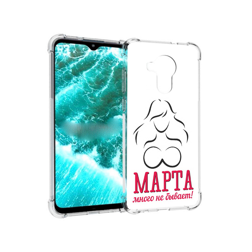 

Чехол MyPads Tocco для Nokia C30 8 марта много не бывает (PT227054.117.17), Прозрачный, Tocco
