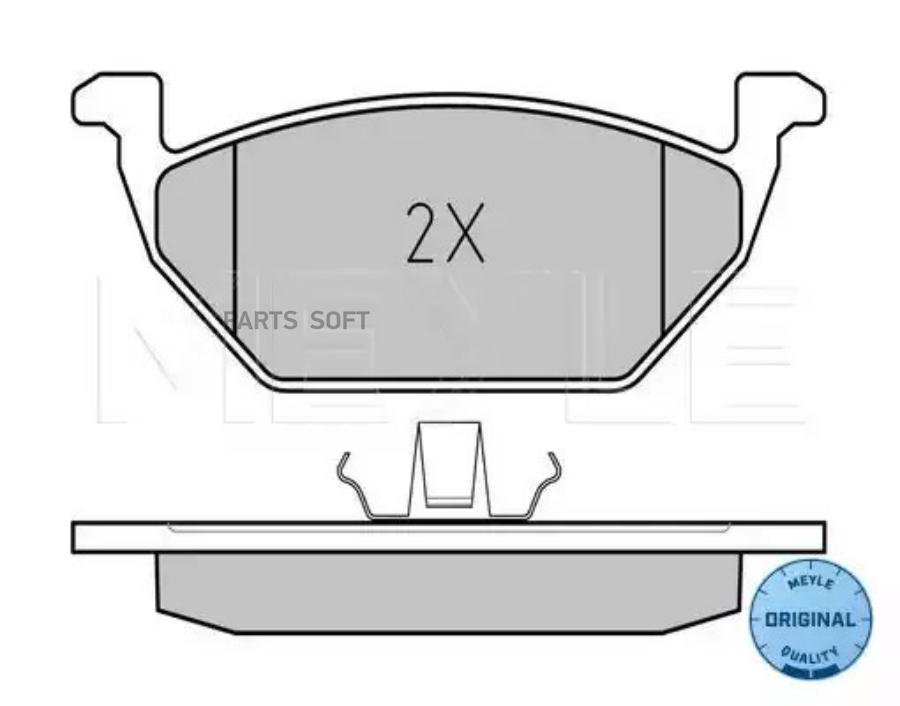 

Колодки передние (с датчиком) vag a3/octavia/yeti/golf v/vi/caddy iii all 04- meyle 025 23